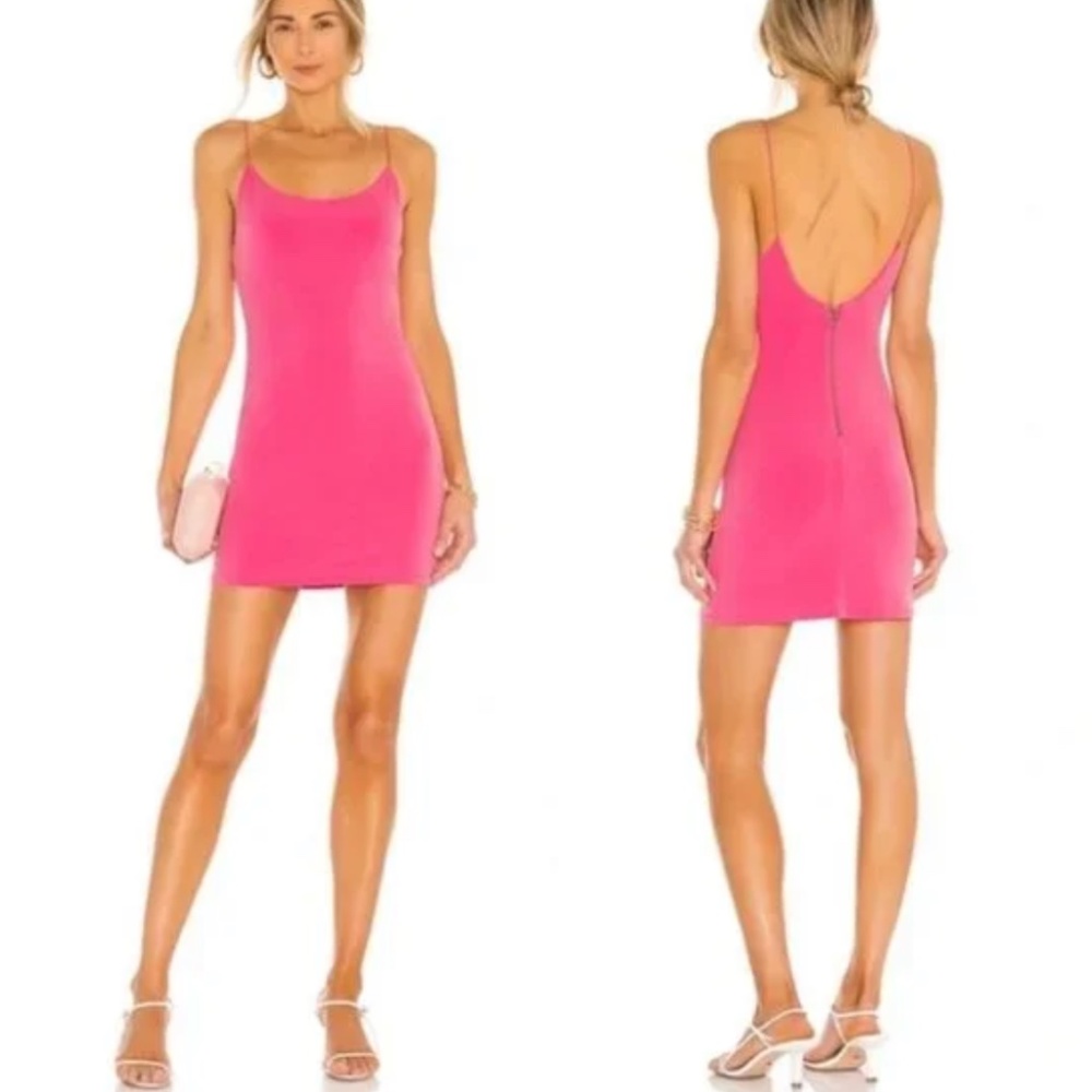 Alice + Olivia Delora Fitted Mini Dress. Size 0. Pink